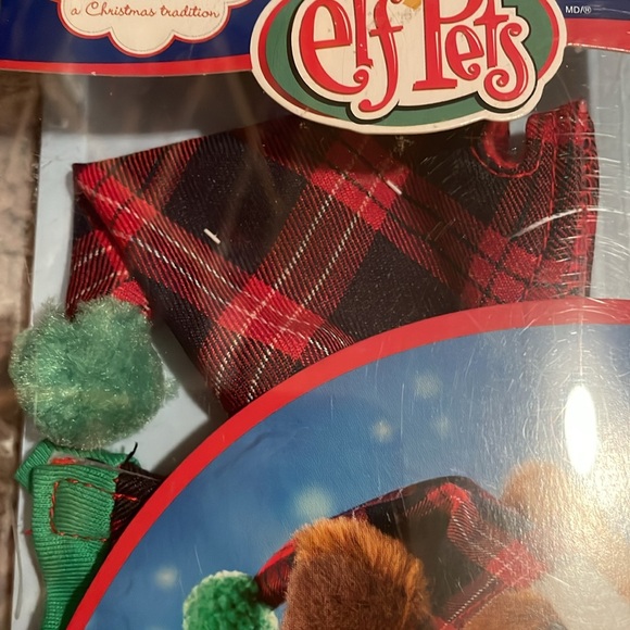 ELF ON THE SHELF SANTAS SAINT BERNARD PET PLAYFUL PUPPY PJ'S PLAID PAJAMAS - Picture 3 of 7